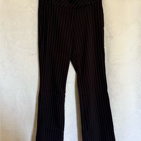 Forever 21 Pants - Forever 21 Black Pinstripe Flare Pants